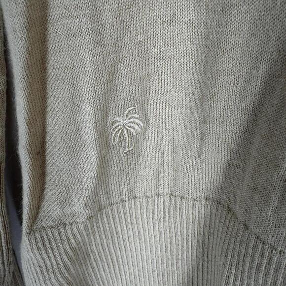 Lilly Pulitzer Sweater xs tan blue colorblock wool blend fall resortwear cruise - Picture 3 of 8